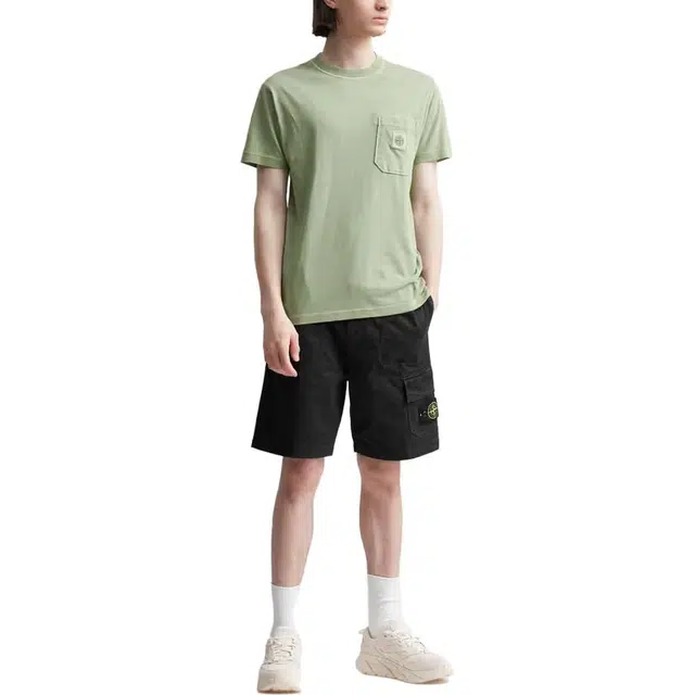 Stone Island SS23 Black Cargo Shorts