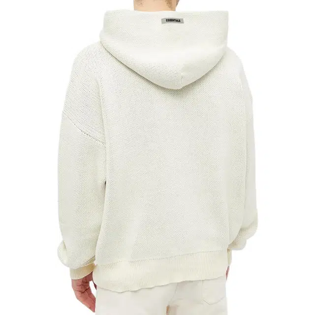 Fear of God Essentials Knit Hoody Buttercream Logo