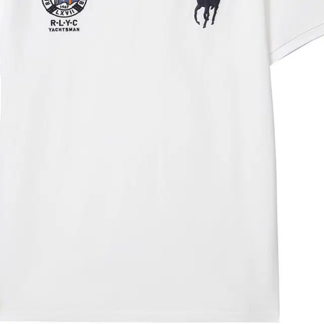 Polo Ralph Lauren Logo Slim Polo Shirt White