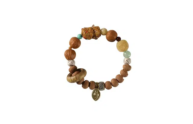 克拉日记 全科好运跑环招财平安 绿檀 木作手串 男女同款情侣款