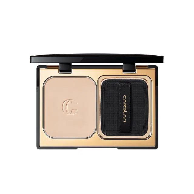 卡姿兰 黑曜沁肌轻透粉饼 清透提亮肤色定妆