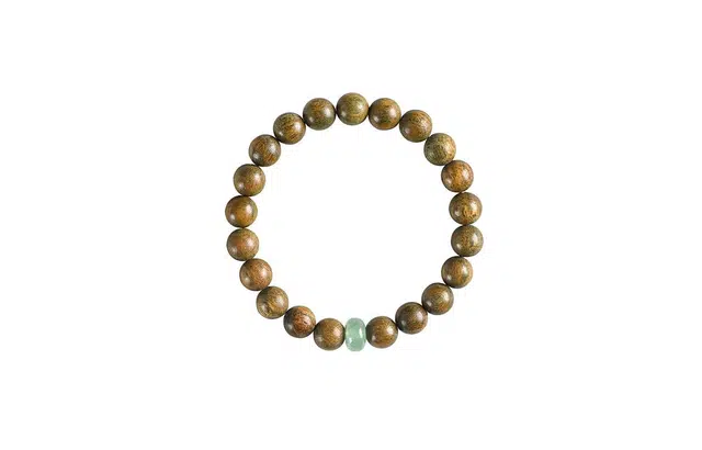 克拉日记 全科好运新中式国潮佛珠念珠森系饰品招财平安礼盒装 绿檀 木作手串 男女同款情侣款