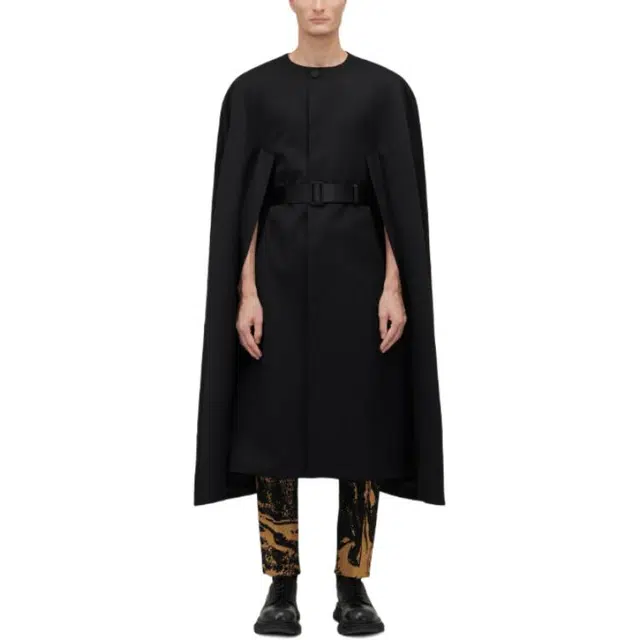 Alexander McQueen Evening Cape In Black