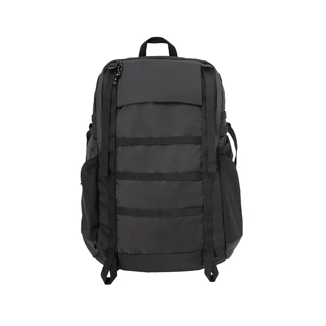 森马 旅行轻便大容量 涤纶 双肩包 大号 男女同款情侣款 黑色