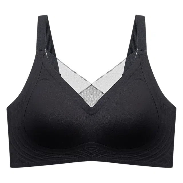 二三二三 防下垂大胸显小聚拢收副乳调整型文胸 女款 黑色