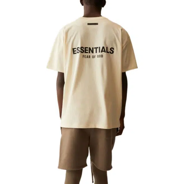 Fear of God Essentials SS21 Short Sleeve Tee Light Heather Oatmeal T