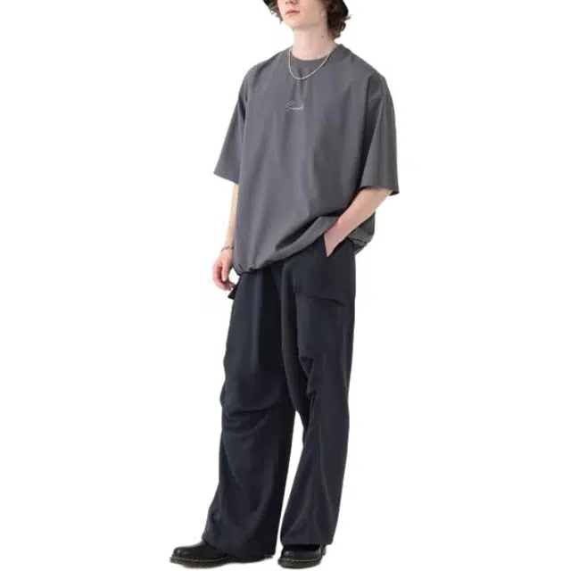 beams Embroidery Short Sleeve T-Shirt T