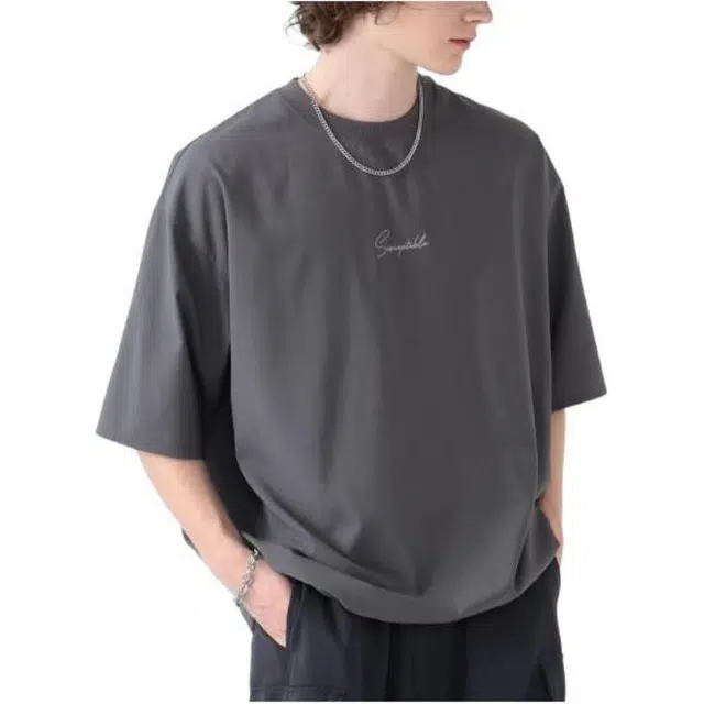 beams Embroidery Short Sleeve T-Shirt T