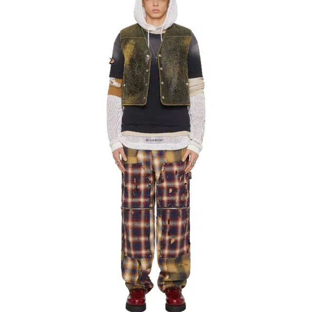 Givenchy Waistcoat In Crackled Leather V