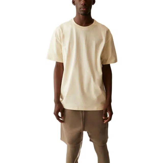 Fear of God Essentials SS21 Short Sleeve Tee Light Heather Oatmeal T