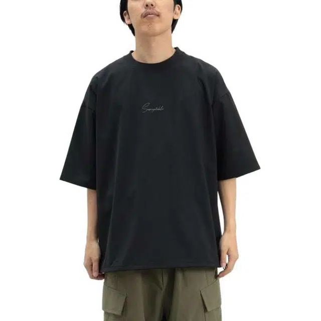 beams Embroidery Short Sleeve T-Shirt T