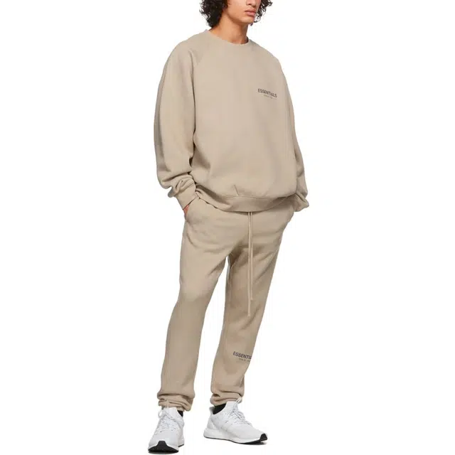 Fear of God Essentials Pullover Crewneck StringTan Logo
