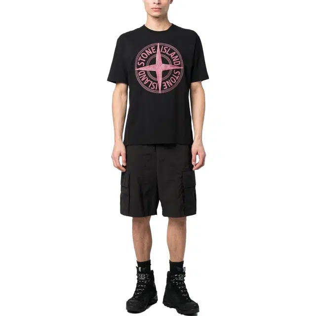 Stone Island SS23 Black Logo T-Shirt