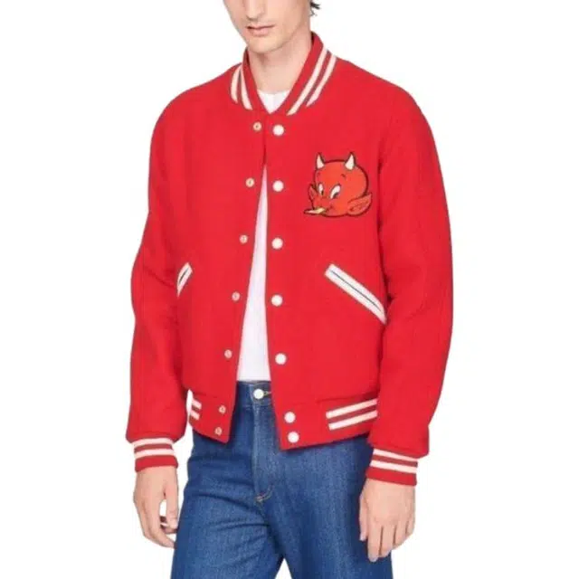 Sandro x HOT STUFF Retro Baseball Jacket
