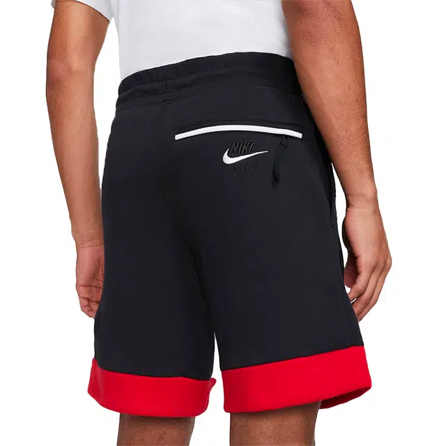 Nike Air Fleece Shorts White Black