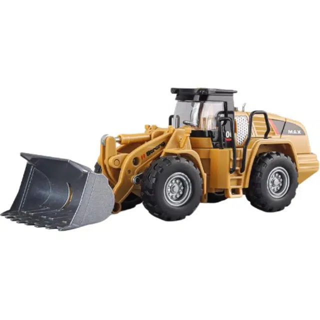 卡威 合金挖掘机工程车 仿真玩具车惯性铲车 吊车叉车挖土机 成品模型