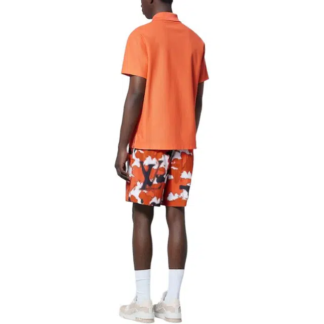 LOUIS VUITTON Embroidered Signature Cotton Polo Polo