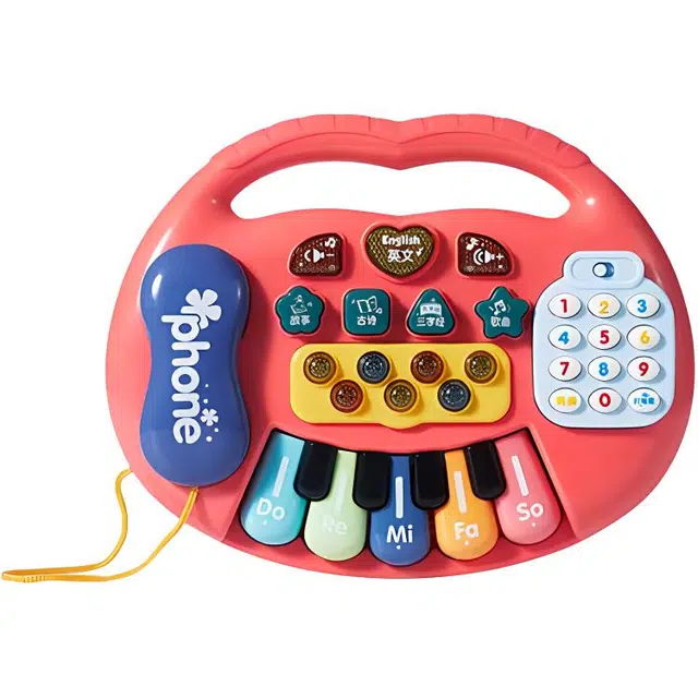 乐乐鱼 手敲琴电子琴乐器初学多功能钢琴 早教益智玩具