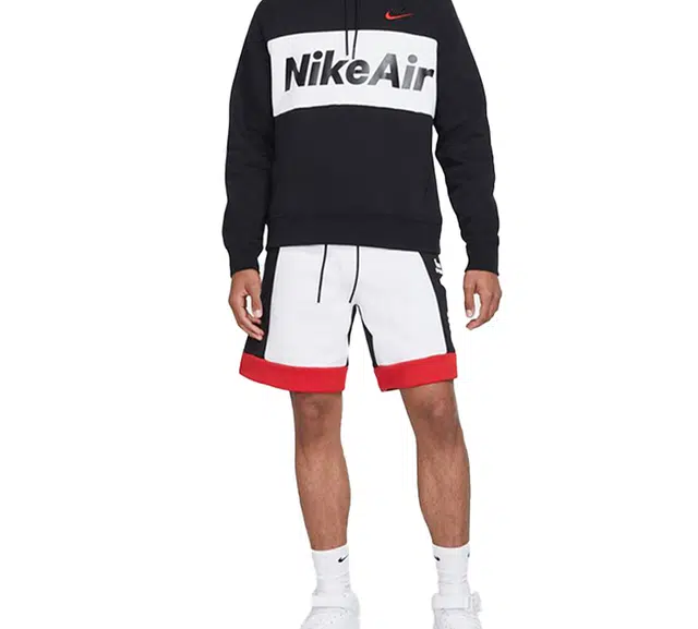 Nike Air Fleece Shorts White Black
