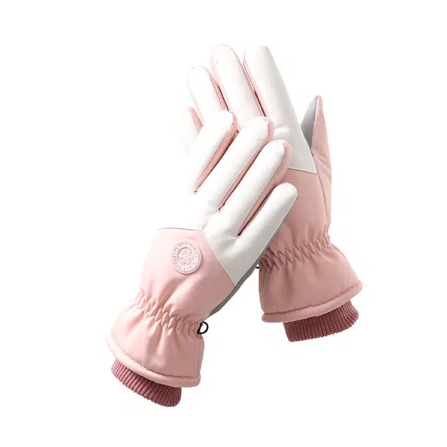 浪莎 保暖触屏骑行自行车电动车滑雪玩雪防风零下防寒防风可触屏防泼水防滑加厚 聚酯纤维 运动手套 男女同款情侣款