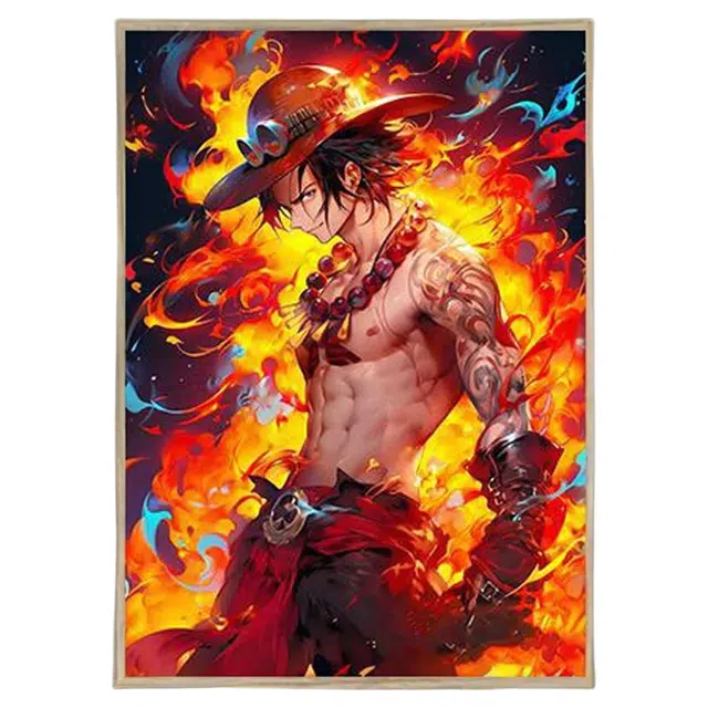 礼莎 海贼王系列灯光画 创意相框装饰画小夜灯 动漫周边