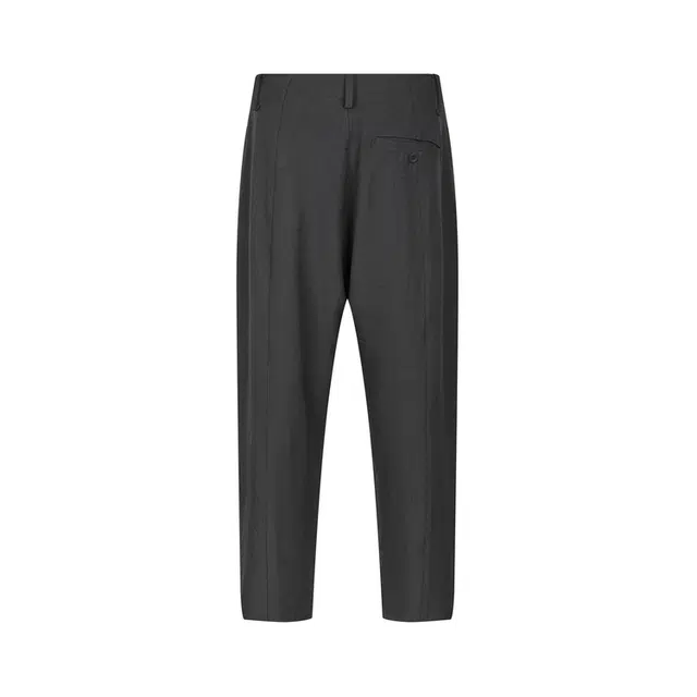 速写 斜纹锥形裤合体都市通勤休闲裤 男款 黑藏青