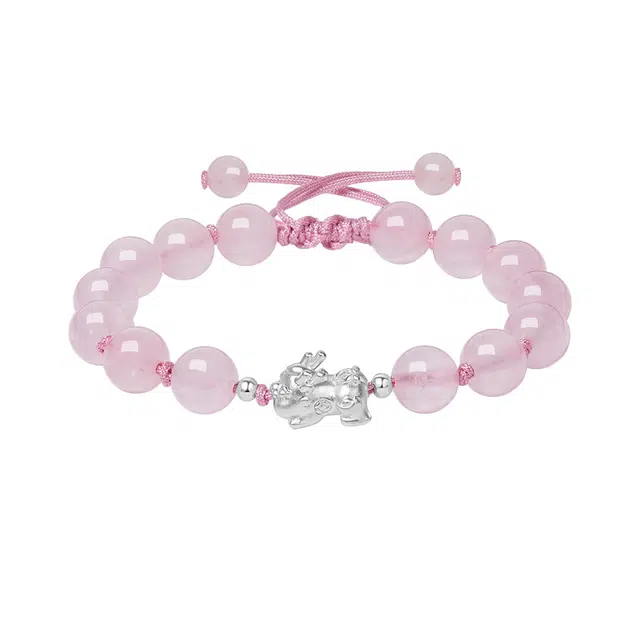 喜钻 貔貅蓝静谧与粉温柔 交织国风浪漫 水晶 手串 男女同款情侣款