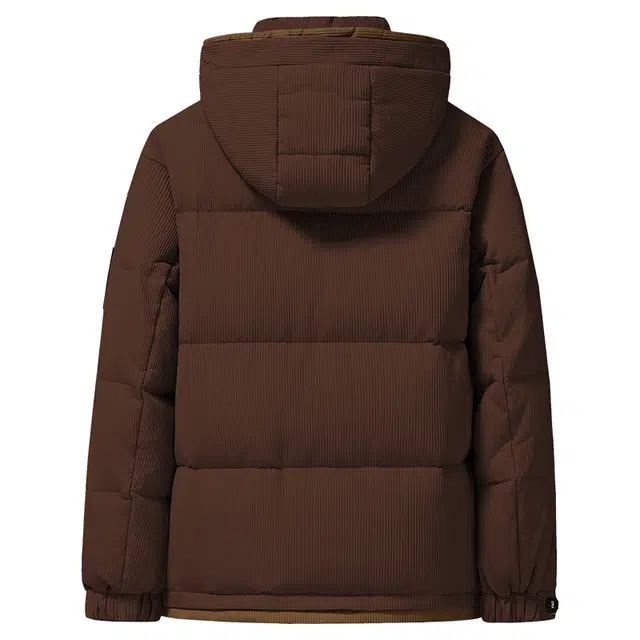 雅鹿 中长款连帽时尚加厚保暖外套冬季羽绒服 男女同款