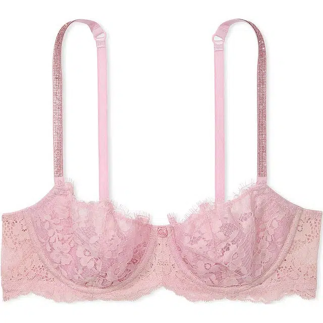 Victoria's Secret Dream Angels Wicked Unlined Lily Embroidery Balconette CR