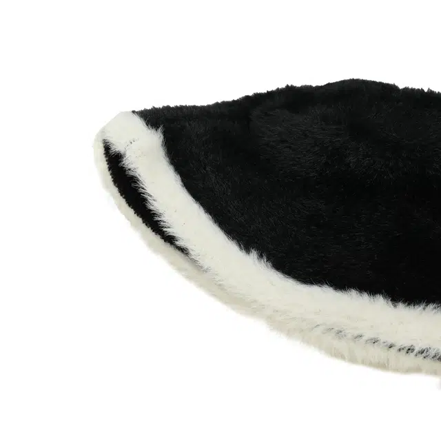 木林森 秋冬毛绒绒小香风保护韩版显脸小 仿兔毛 渔夫帽 男女同款情侣款