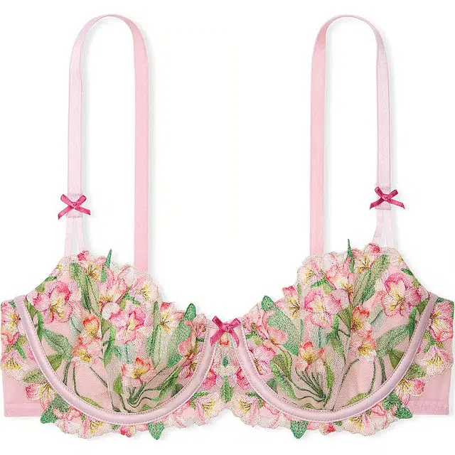 Victoria's Secret Dream Angels Wicked Unlined Lily Embroidery Balconette CR