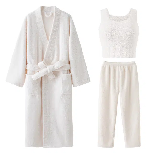 花蔓色 加厚舒适亲肤睡袍/浴袍 女款