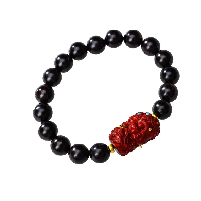 天纵 民族风国潮文玩念珠 小叶佛珠搭配度母纳福平安小众设计高级感轻奢 紫檀属 手串 男女同款情侣款