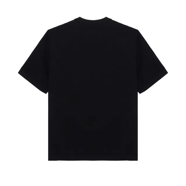 Burberry SS24 Striped Applique Crewneck T-Shirt Black