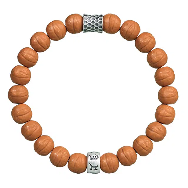 木盛缘 木饰文玩单圈手链 猴头核桃 手串 男女同款情侣款