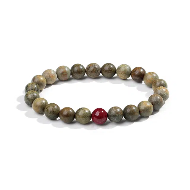 【普陀山官方已祝福】 普陀山文创 时来运转紫金砂檀木转运珠文玩盘玩手持件礼盒装 绿檀 手串 男女同款情侣款