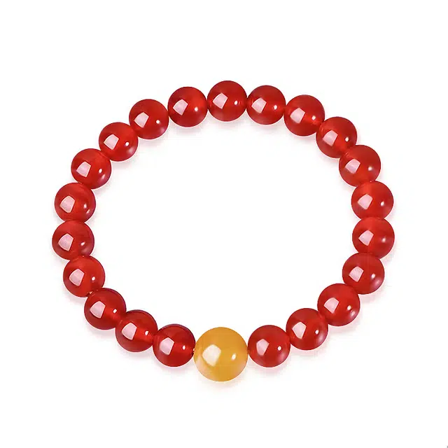 金六福吉祥 时来好运转运珠 玛瑙 手串 女款