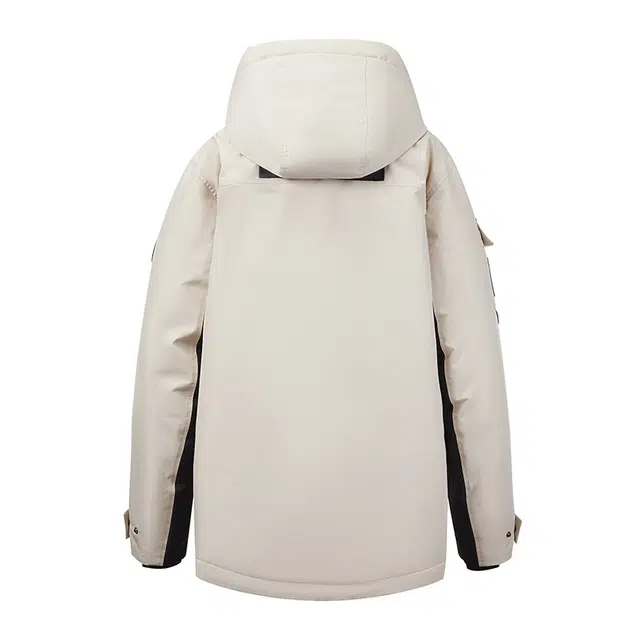 雅鹿 户外极寒运动加厚连帽保暖工装羽绒服 女款