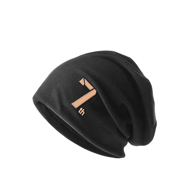 浪莎 早秋包头堆堆帽显脸小薄款嘻哈冷帽包头帽 棉 绒线帽 男女同款情侣款