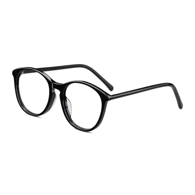 苍木优品 小香风高级感黑框素颜眼睛可定制防雾防蓝光近视镜片猫眼防蓝光辐射近视 光学镜架 男女同款情侣款