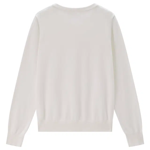 佐丹奴 圆领纯色单排扣舒适通勤针织衫 女款