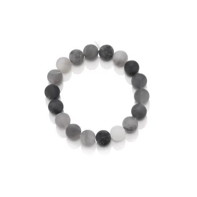 珂里 复古气质水墨灰高级感小众设计新中式时尚 水晶 手串 女款