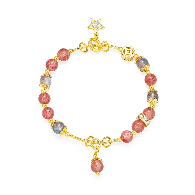 金六福吉祥 偶遇佳侣 星星相惜 水晶 手串 女款