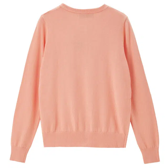 佐丹奴 纯色百搭通勤圆领单排扣开衫长袖针织衫 女款