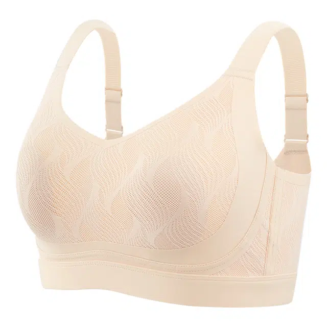 安娜蜜语 大码大胸显小调整型提拉上托防下垂收副乳无痕文胸 女款