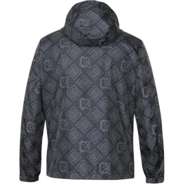 迪柯尼 连帽简约合身长袖夹克外套 男款 黑混色