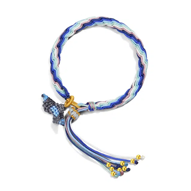 【普陀山官方已祝福】 普陀山文创 藏式星空五彩手工编织转运手绳 生日纪念日送礼礼盒装 合金 手链 男女同款情侣款