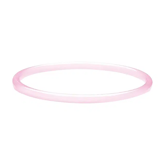 银千惠 荔枝冻 新中式国风古风白月光简约清透甜美风粉色温柔气质百搭汉服旗袍叠戴叮当镯 玛瑙 手镯 女款 礼盒装 礼物