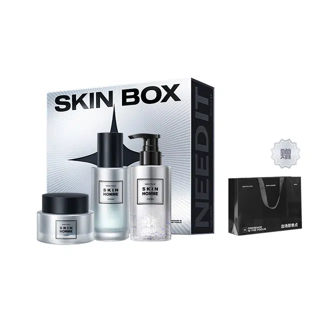 曼逖 曼逖控油美白去黑头套装 护肤套装 祛痘美白补水保湿提亮肤色去黑头清爽控油 五件套