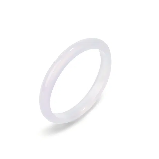 匠锁心玉 高冰清透紫罗兰 新中式 国潮国风 轻奢高级感 古风温婉 清冷感 潮流 玉髓 手镯 女款